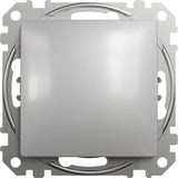 Intrerupator cruce, Schneider Electric, aluminiu, argintiu, 73x73x37mm