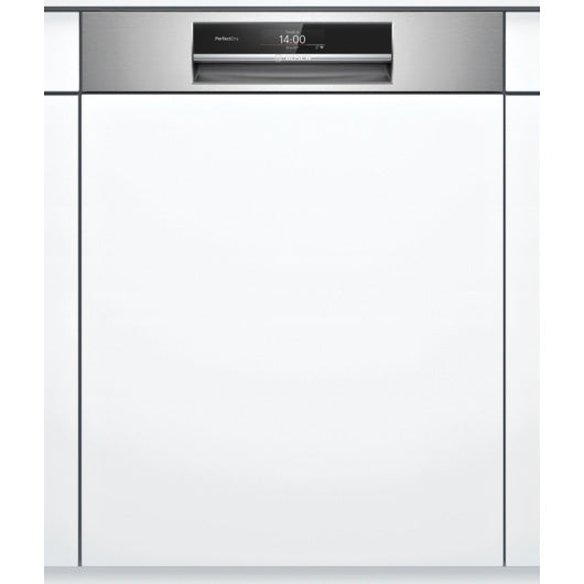 Masina de spalat vase semi-incorporabila Bosch SMI8YCS03E, 14 seturi, 8 programe, Clasa B, PerfectDry, Program inteligent, HomeConnect, 60 cm