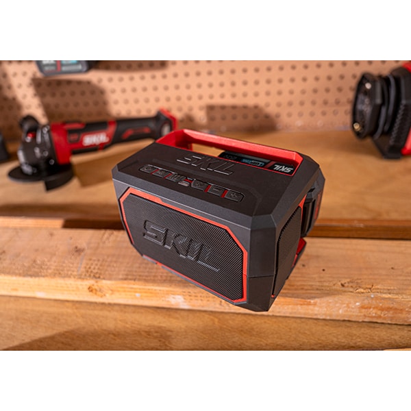 Boxa portabila SKIL 3151 CA, Bluetooth, 10W, Jack 3.5mm, Negru-Rosu