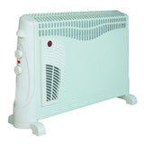 Convector electric de podea cu turbo ventilare , Hyundai HYH 210C, 2000W, 3 trepte de putere, Termostatat reglabil, Alb