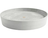 Farfurie Rotunda Ecopots Cu Role Plastic Ø 41, 6 Cm H 9 Cm Alb-gri