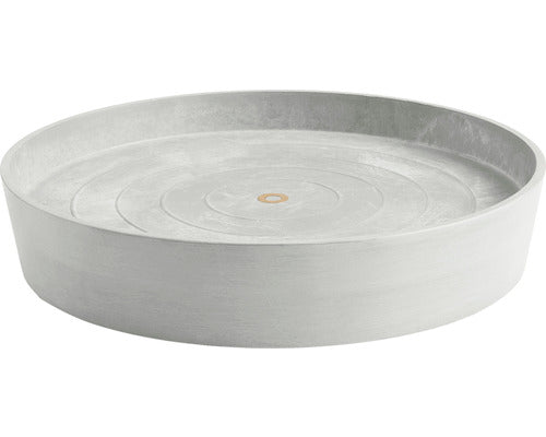 Farfurie Rotunda Ecopots Cu Role Plastic Ø 41, 6 Cm H 9 Cm Alb-gri