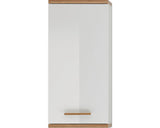 Dulap baie suspendat pelipal Noventa, 1 usa, MDF, 74,5x60 cm, alb