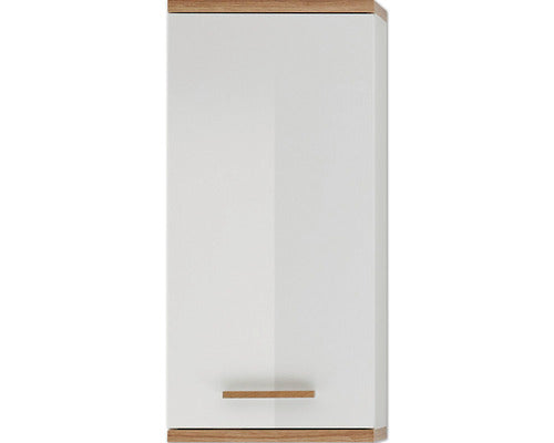 Dulap baie suspendat pelipal Noventa, 1 usa, MDF, 74,5x60 cm, alb