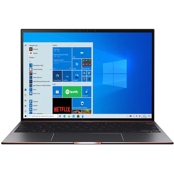 Laptop ASUS ZenBook S UX393EA-HK022R, Intel Core i7-1165G7, 13.9" Touch, 16GB, SSD 1TB, Intel Iris Xe Graphics, Windows 10 Pro, Negru