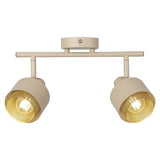 Plafoniera interior Fedora, E14 2x MAX 40W, Maro/Auriu