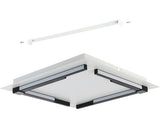 Plafoniera Cu Led Integrat Zampote 25w 3300 Lumeni, 380x380 Mm, Alb/negru