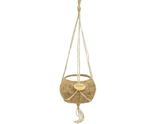 Ghiveci Agatator Kokodama, Cocos, Ø 15 H 8, 5 Cm Maro