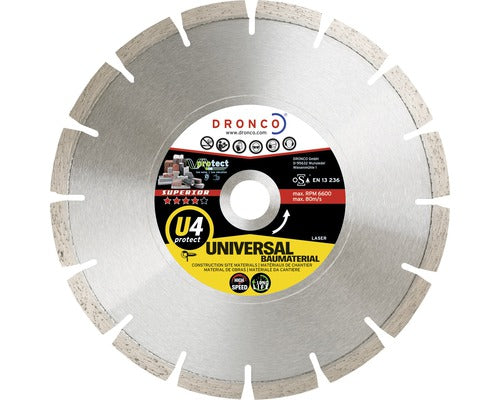 Disc Diamantat Segmentat Dronco Superior U4 Protect Ø230x2,6x22,23 Mm