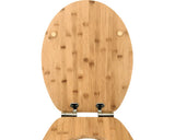 Capac WC FORM & STYLE Bambus, inchidere lenta, 46,2x36,5 cm