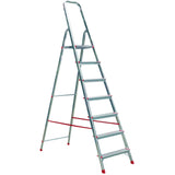Scara aluminiu Alverosal, 7 trepte, inaltime 2.21 m