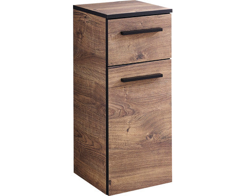 Dulap baie baza suspendat PELIPAL 374, 1 usa 1 sertar, PAL, 72x30 cm, stejar Ribbeck