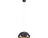 Pendul Hemisphere E27 Max. 1x100w, Negru/auriu