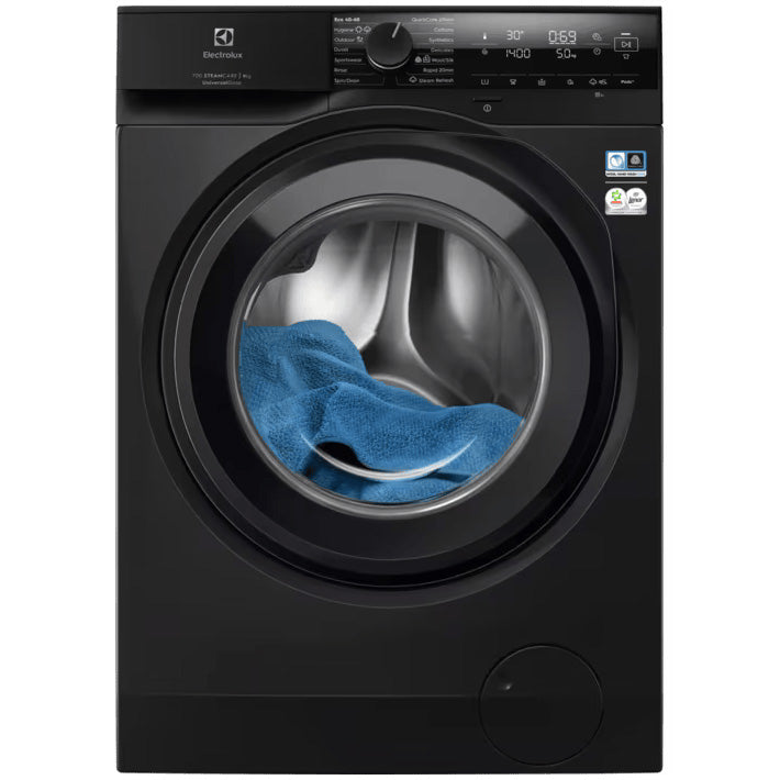Masina de spalat rufe Electrolux Ecoline EW7FG4492UDE, 9 kg, 1400 RPM, Clasa A, Motor Inverter, Dozator Universal detergent, Program Abur Improspatare/EasyIron, Argintiu