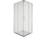Cabina de dus patrata Sanotechnik Elite E90SC 90 x 90 x 195 cm sistem Soft Close sticla transparenta profil crom