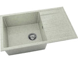 Chiuveta Bucatarie Cu O Cuva Fat Avangard 228 80x49 Cm, Cu Picurator, Reversibila, Granixit Pewter