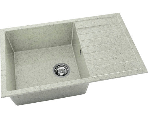 Chiuveta Bucatarie Cu O Cuva Fat Avangard 228 80x49 Cm, Cu Picurator, Reversibila, Granixit Pewter