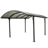 Copertina Auto Carport Arcadia, Hobby Metal, Aluminiu/Policarbonat, Gri antracit, 485x302x250 cm
