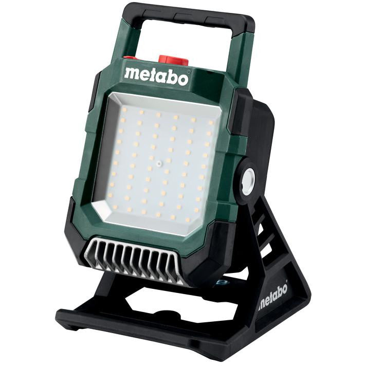 Spot de pentru constructii, Metabo BSA, 18 LED, Alimentare pe baterie, Negru/Verde