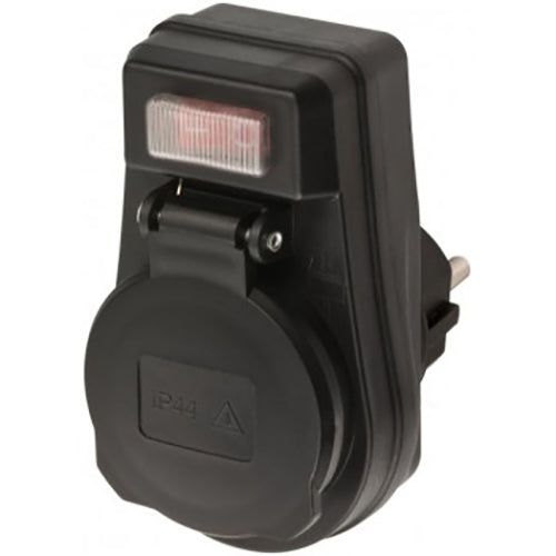 Adaptor priza Brennenstuhl EDS 10, pentru exterior, IP44, comutator ON/OFF