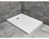 Cadita de Dus Dreptunghiulara Radaway Doros F Compact, 80x100x12 cm, Acril, SDRFP1080-05, Alb