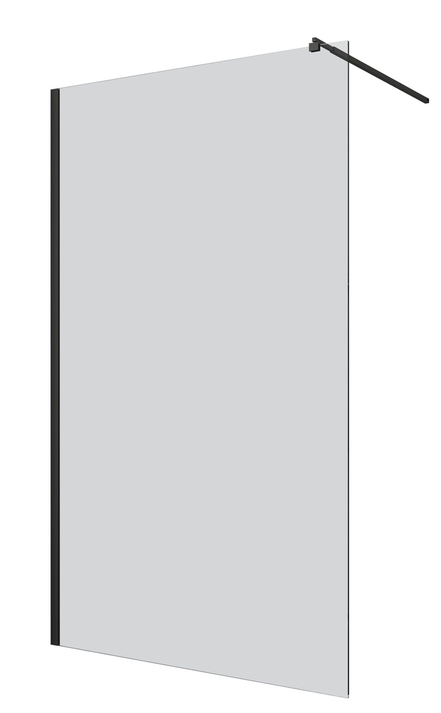 Paravan dus Sanotechnik Sanoflex 65-67x195 cm, profil negru