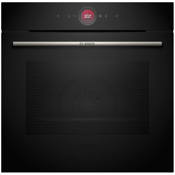 Cuptor incorporabil Bosch Seria 8 HBG7741B1, Electric, 71 l, Multifunctional, 14 functii , Autocuratare pirolitica, Grill, Home Connect, Air Fry, Clasa A+, Negru