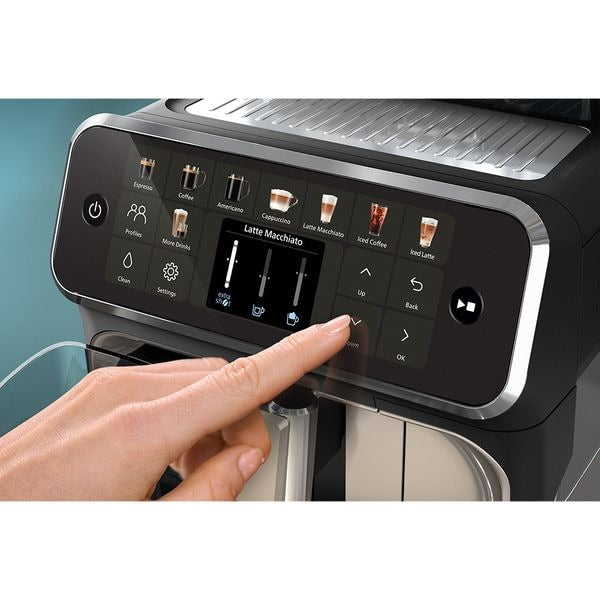 Espressor Automat PHILIPS Seria 5500 EP5541/50, 1.8l, 1500W, 15 bar, Negru