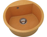 Chiuveta Bucatarie Rotunda Fat Avangard 223 Ø51 Cm, Granixit Tigris