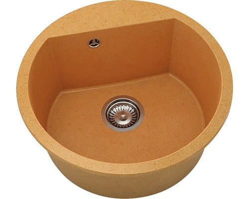 Chiuveta Bucatarie Rotunda Fat Avangard 223 Ø51 Cm, Granixit Tigris