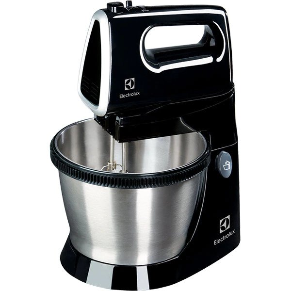 Mixer cu bol Electrolux ESM3310, 3.5l, 450W, 5 trepte viteza, Negru/Argintiu