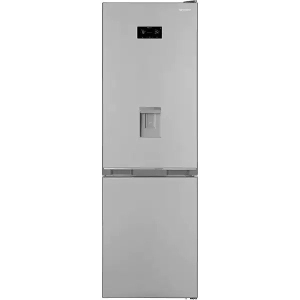 Combina frigorifica SHARP SJ-BA11DHDIF-EU, AdvancedNoFrost, 324 l, H 186 cm, Clasa F, Dozator apa, Inox