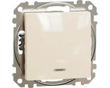 Buton Schneider Sedna Design, Bej