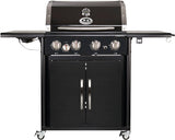 Gratar Pe Gaz Outdoorchef Australia 425g 5 Arzatoare 16, 8 Kw Suprafata De Gatire 65x44, 5 Cm cu Termometru Integrat In Capac, Mese Laterale Pliante, Tava De Colectare Grasime, Furtun Si Regulator