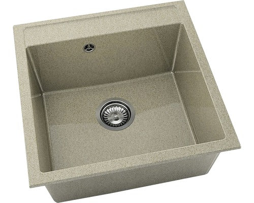 Chiuveta Bucatarie Cu O Cuva Fat Avangard 225 51x51 Cm, Fara Picurator, Granixit Sahara