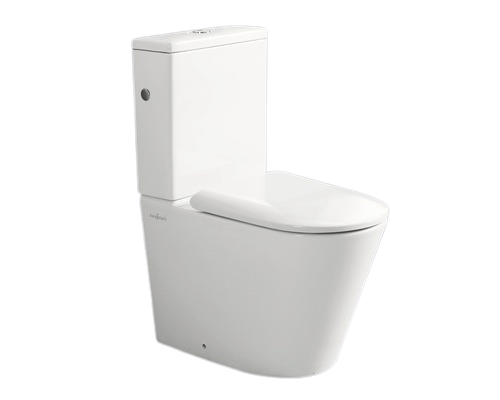 Set vas WC Jungborn pe Pardoseala Floriel, fara rama clatire, Alb