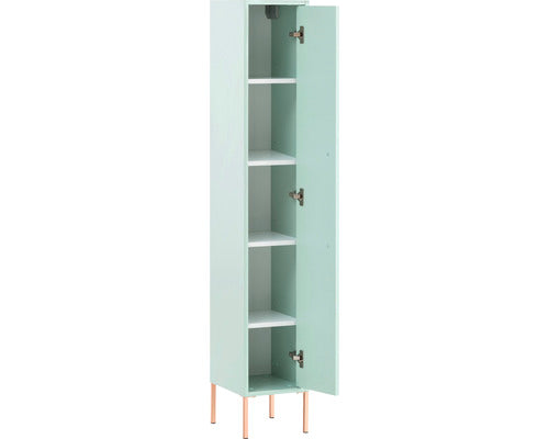Dulap Baie Asezat Sari 250, 1 Usa, PAL, 25x154,7 cm, Verde Menta