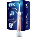 Periuta de dinti electrica ORAL-B Genius X Cross Action, 8800 Oscilatii/min, 6 Programe, 1 Capat, Roz