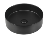 Lavoar Rotund Jungborn Amion, Montaj pe Blat, 40 cm, Negru Mat