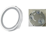 Oglinda Cosmetica cu LED si Ventuza Jokey Lola, Marire 3x, Argintiu