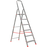 Scara aluminiu Alverosal, 6 trepte, inaltime 1.98 m