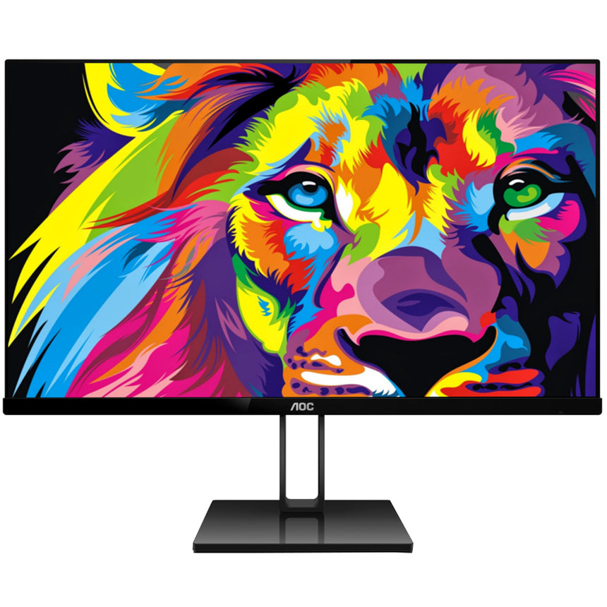 Monitor LED IPS AOC 23.8", Full HD, Display Port, Negru, 24V2Q