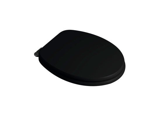 Capac WC universal Savini, inchidere simpla, 37,5x44,3 cm, negru