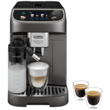 Espressor automat De'Longhi Magnifica PLUS ECAM 320.70.TB 0132250019, 1450 W, 18 tipuri de bauturi, 15 bari, tehnologie LatteCrema, Negru Gri inchis