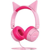 Casti Pentru Copii PROMATE Jewel, Cu fir, On-ear, Microfon, Roz