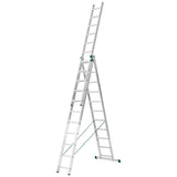 Scara universala aluminiu Alverosal Eurostil, 3 tronsoane, 11 trepte, 3x11, inaltime 7.11 m