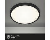 Plafoniera Cu Led Integrat Manny 12w 1200 Lumeni, Negru/alb