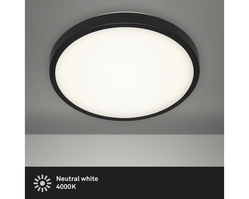 Plafoniera Cu Led Integrat Manny 12w 1200 Lumeni, Negru/alb