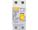 Intreruptor Automat Cu Protectie Diferentiala Total Green Rcbo 1p+n 16a 6ka/30ma, Curba C