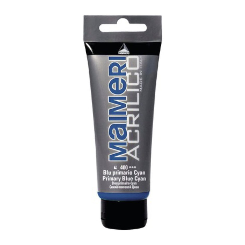 Culoare Acrilica, Primary Blue - Cyan, 75 ml, Acrilico Maimeri